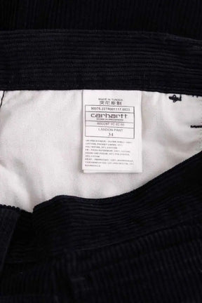 Pantalon droit Carhartt Marine en Coton