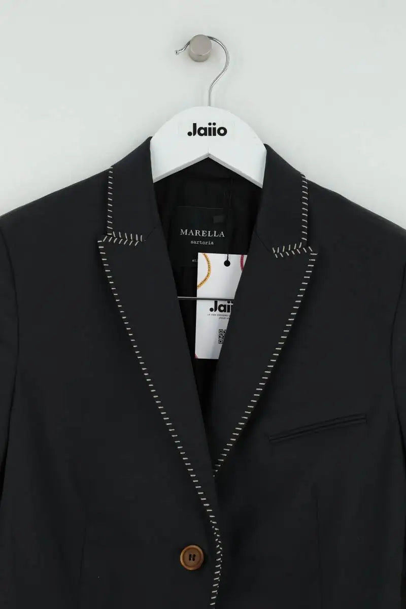 Blazer Marella Noir en Coton
