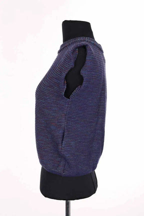Pull sans manches Molli Marine en Viscose