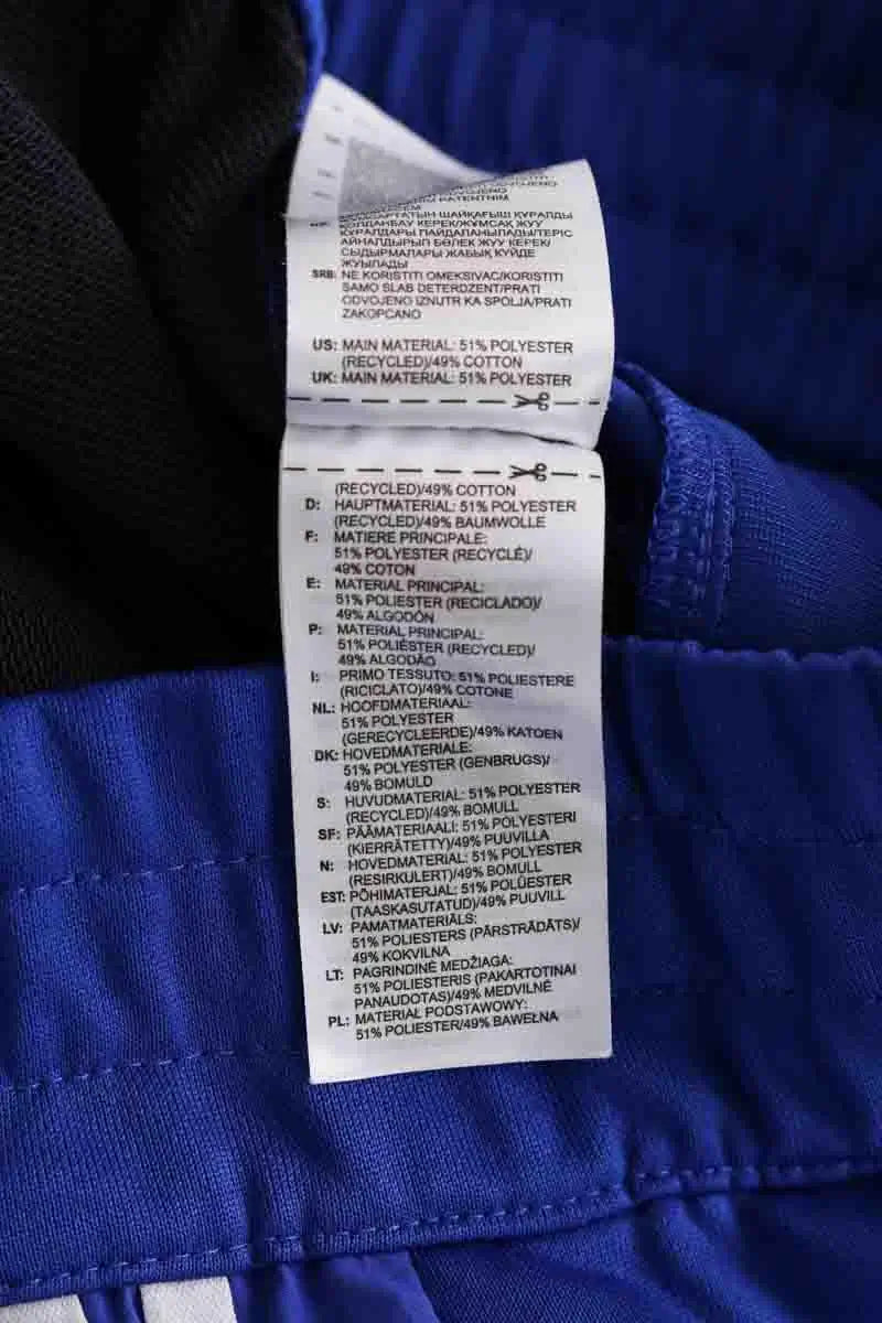 Pantalon droit Adidas Bleu en Synthétique