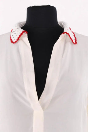 Blouse Sandro Beige en Soie