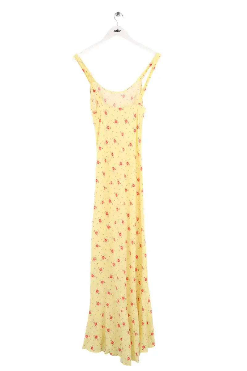 Robe Réalisation Jaune en Soie