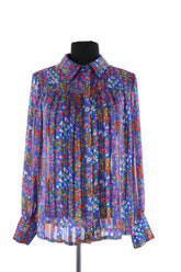 Blouse Ba&Sh Bleu en Synthétique, taille S - Seconde Main
