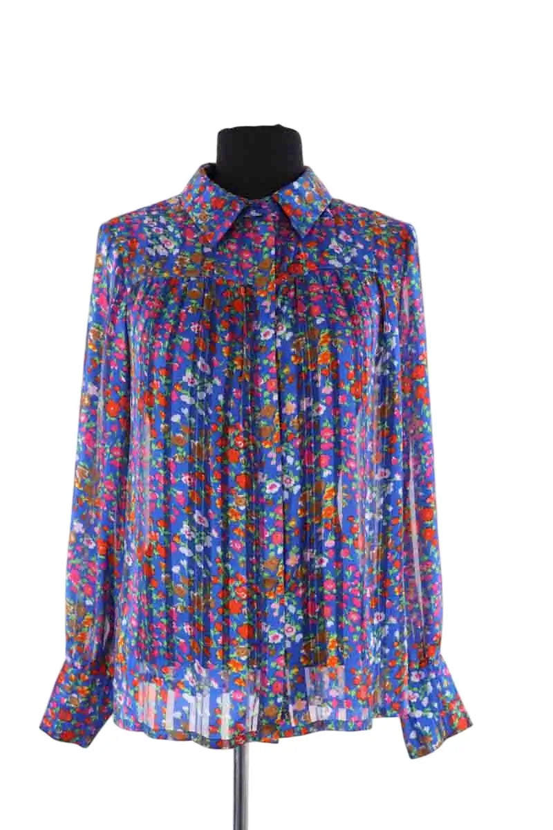 Blouse Ba&Sh Bleu en Synthétique, taille S - Seconde Main