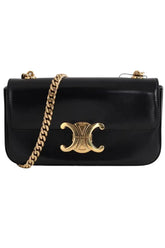 Sac à main Celine Triomphe chain Noir en Cuir - Seconde Main