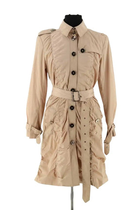 Trench-coat Burberry Beige en Synthétique, taille S - Seconde Main