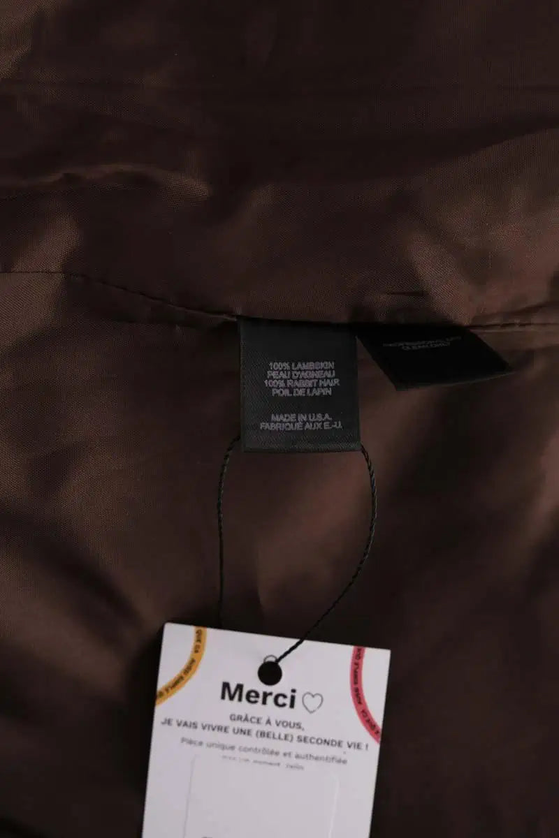 Blouson Marc Jacobs Marron en Fourrure