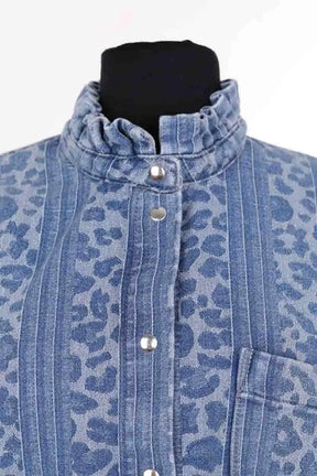 Veste Balzac Bleu en Coton
