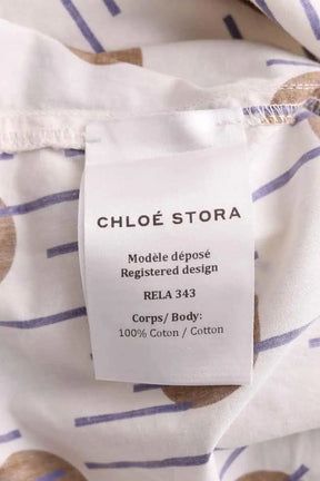 Pantalon droit Chloé Stora Blanc en Coton