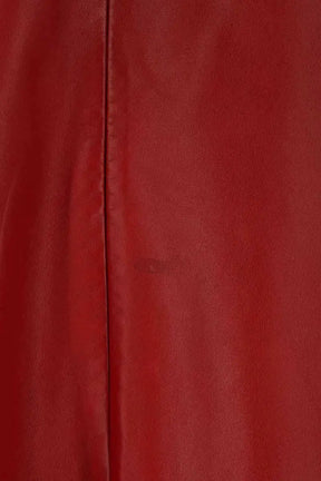 Robe Balenciaga Rouge en Cuir
