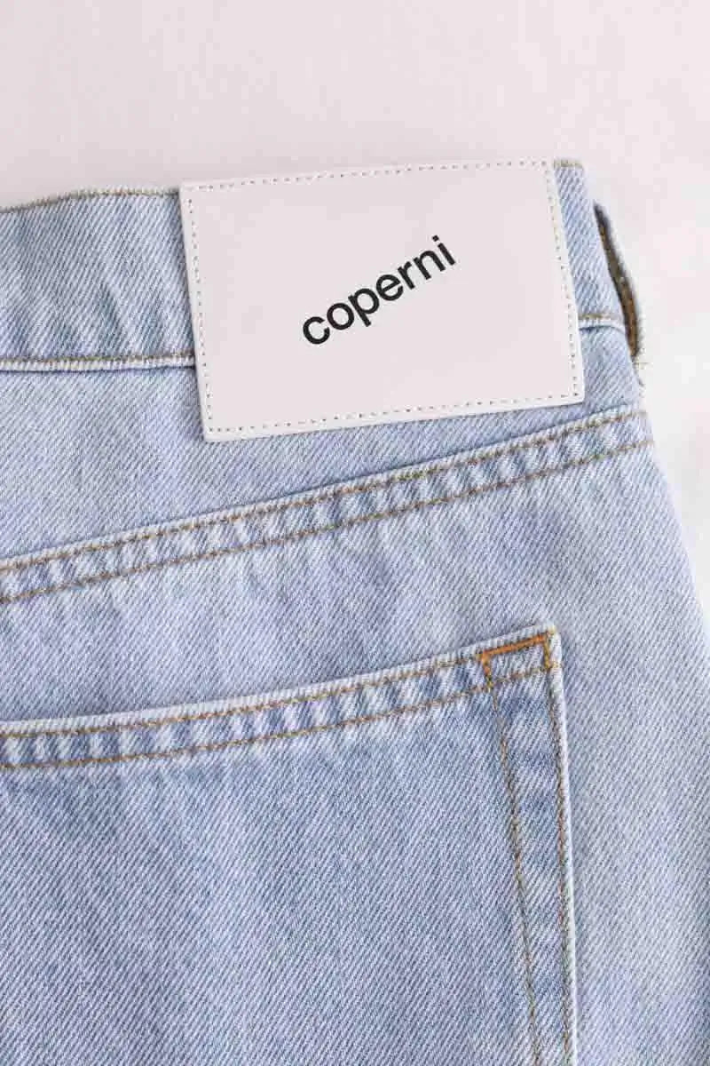 Mini jupe Coperni Bleu en Coton