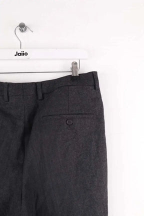 Pantalon droit Ami Anthracite en Laine
