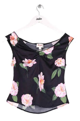 Top sans manche Rouje Noir en Viscose, taille M - Seconde Main