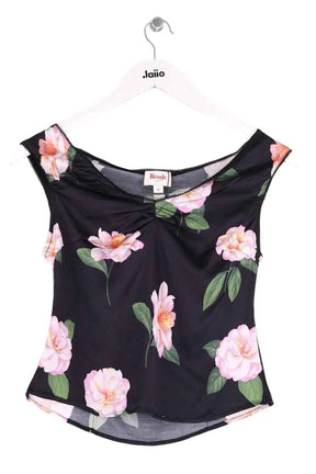Top sans manche Rouje Noir en Viscose, taille M - Seconde Main