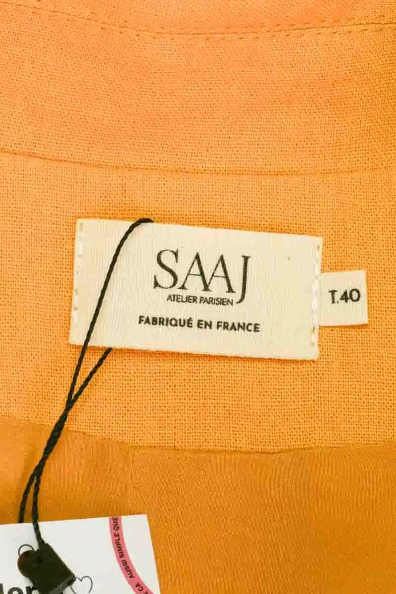 Blazer Saaj Jaune en Lin