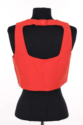 Top sans manche Ba&Sh Rouge en Coton