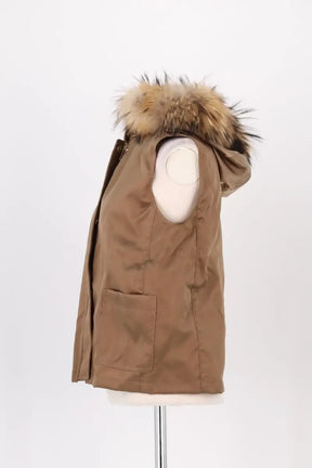 Gilet Tara Jarmon Camel en Synthétique