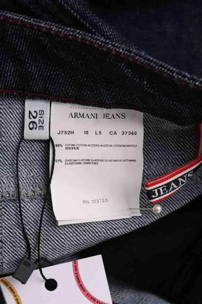 Jean droit Armani Jeans Bleu en Coton
