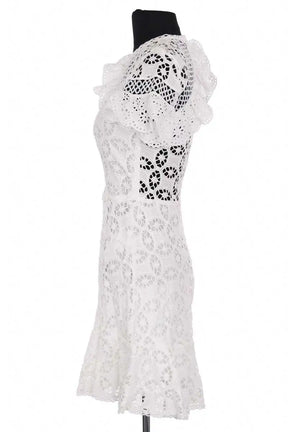 Robe Sandro Blanc en Coton