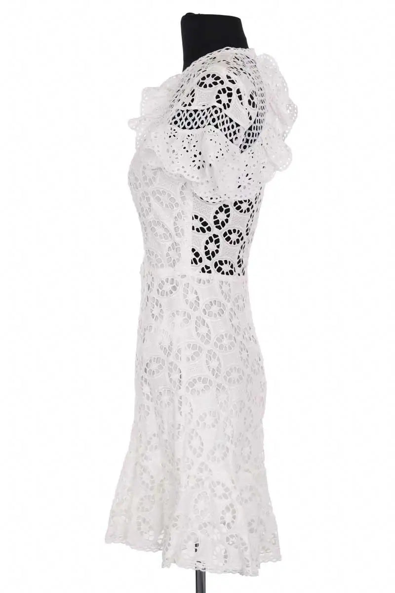 Robe Sandro Blanc en Coton