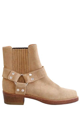 Boots RE/DONE Beige en Daim, taille 37 - Seconde Main
