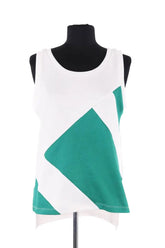 Top sans manche Adidas Blanc en Synthétique, taille L - Seconde Main