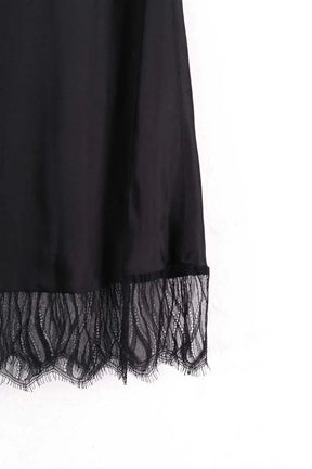 Jupe The Kooples Noir en Soie