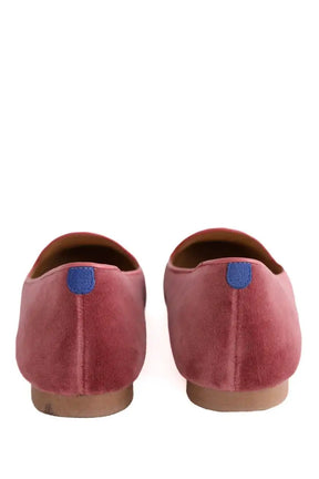 Mocassins Chatelles Rose en Velours