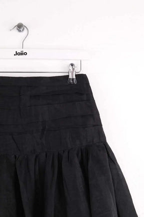 Jupe Sandro Noir en Lin