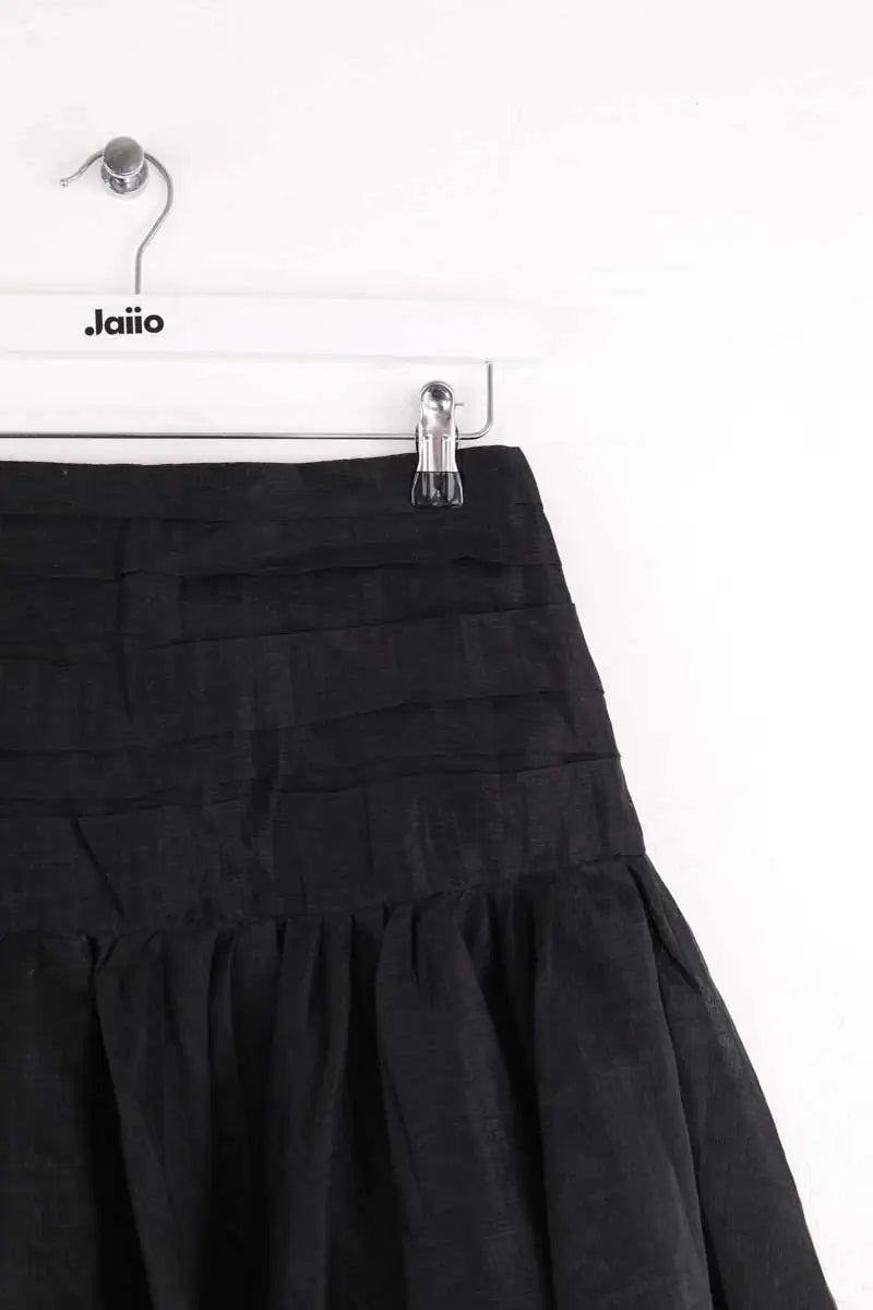 Jupe Sandro Noir en Lin