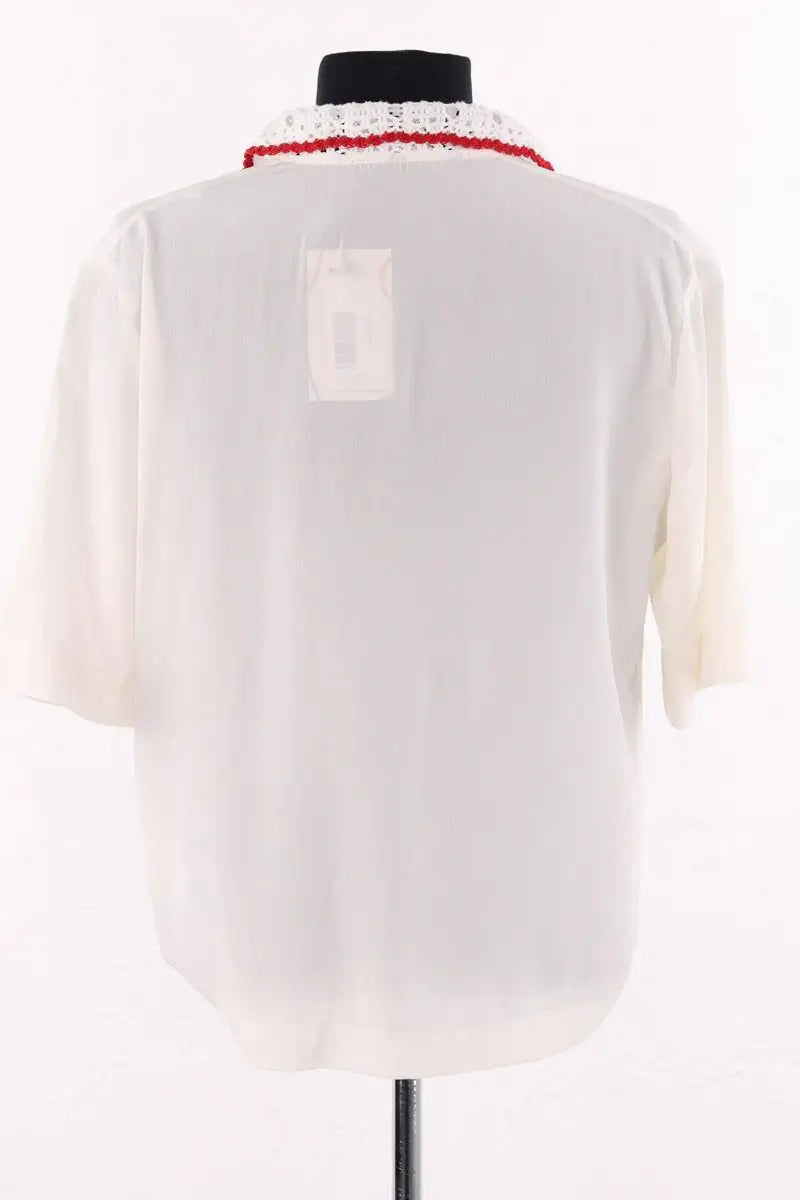 Blouse Sandro Beige en Soie