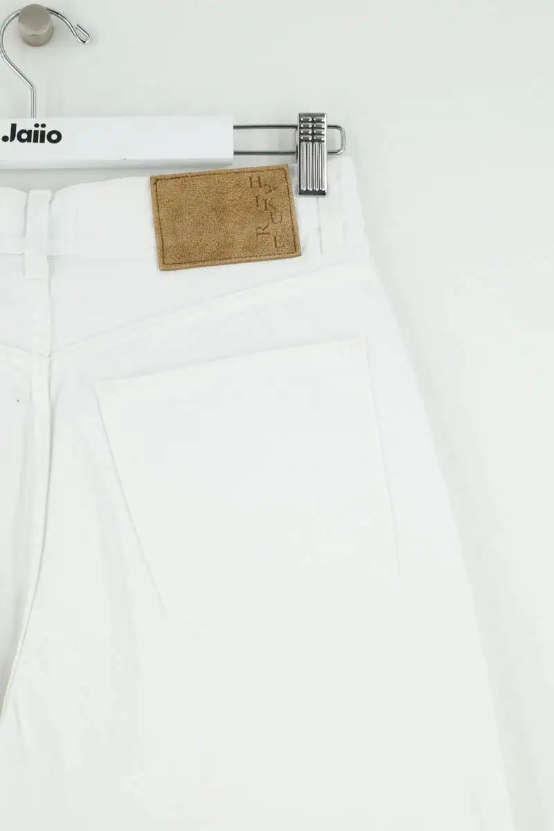 Jean large Haikure Blanc en Coton