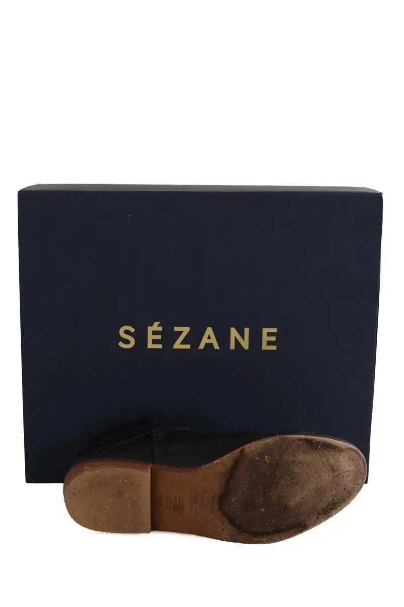 Boots Sézane Noir en Cuir