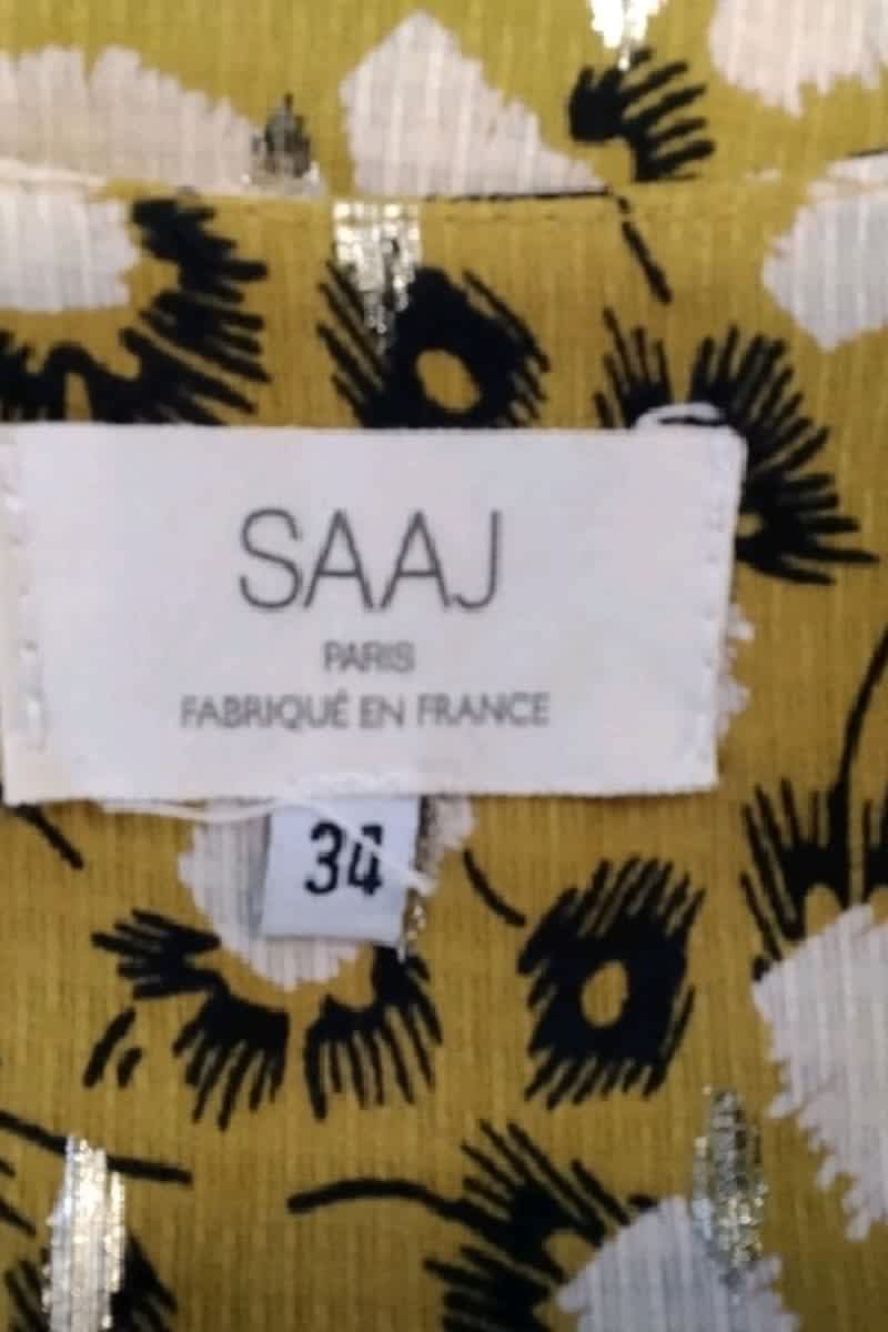 Robe Saaj  Jaune