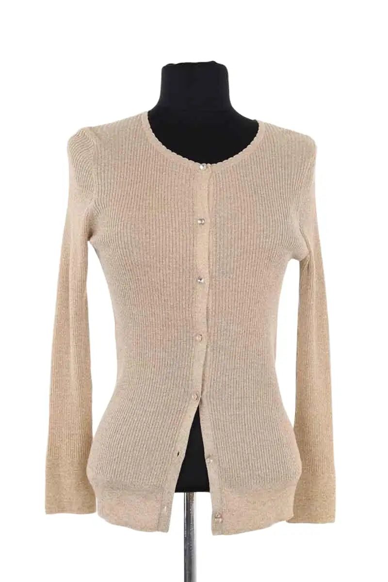 Top Tara Jarmon Doré en Viscose, taille S - Seconde Main