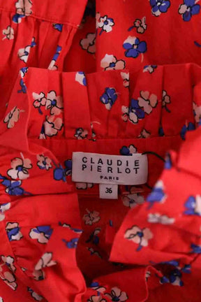 Robe Claudie Pierlot Rouge en Coton