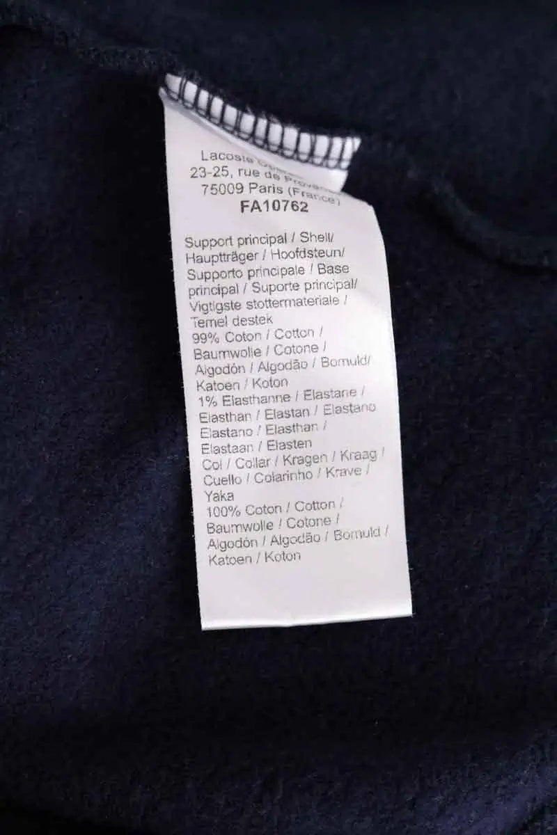 Sweatshirt Lacoste Bleu en Coton