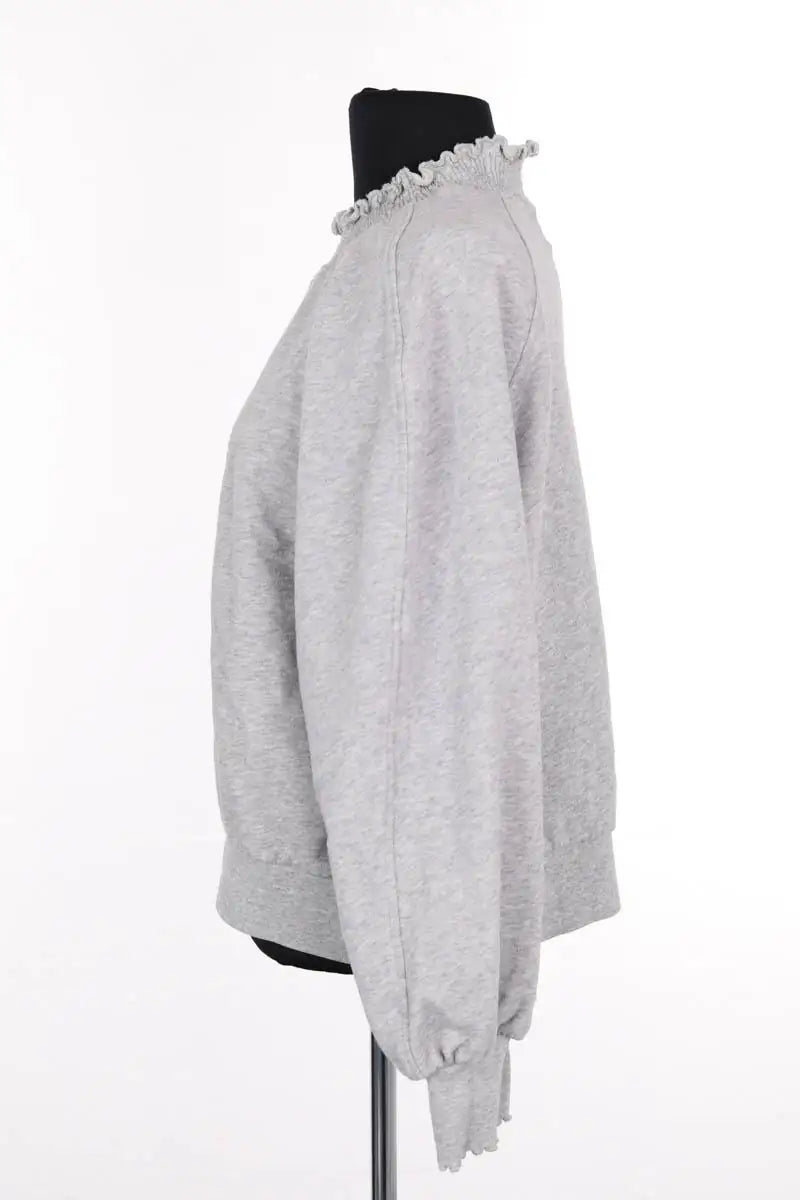 Sweatshirt Des Petits Hauts Gris en Coton