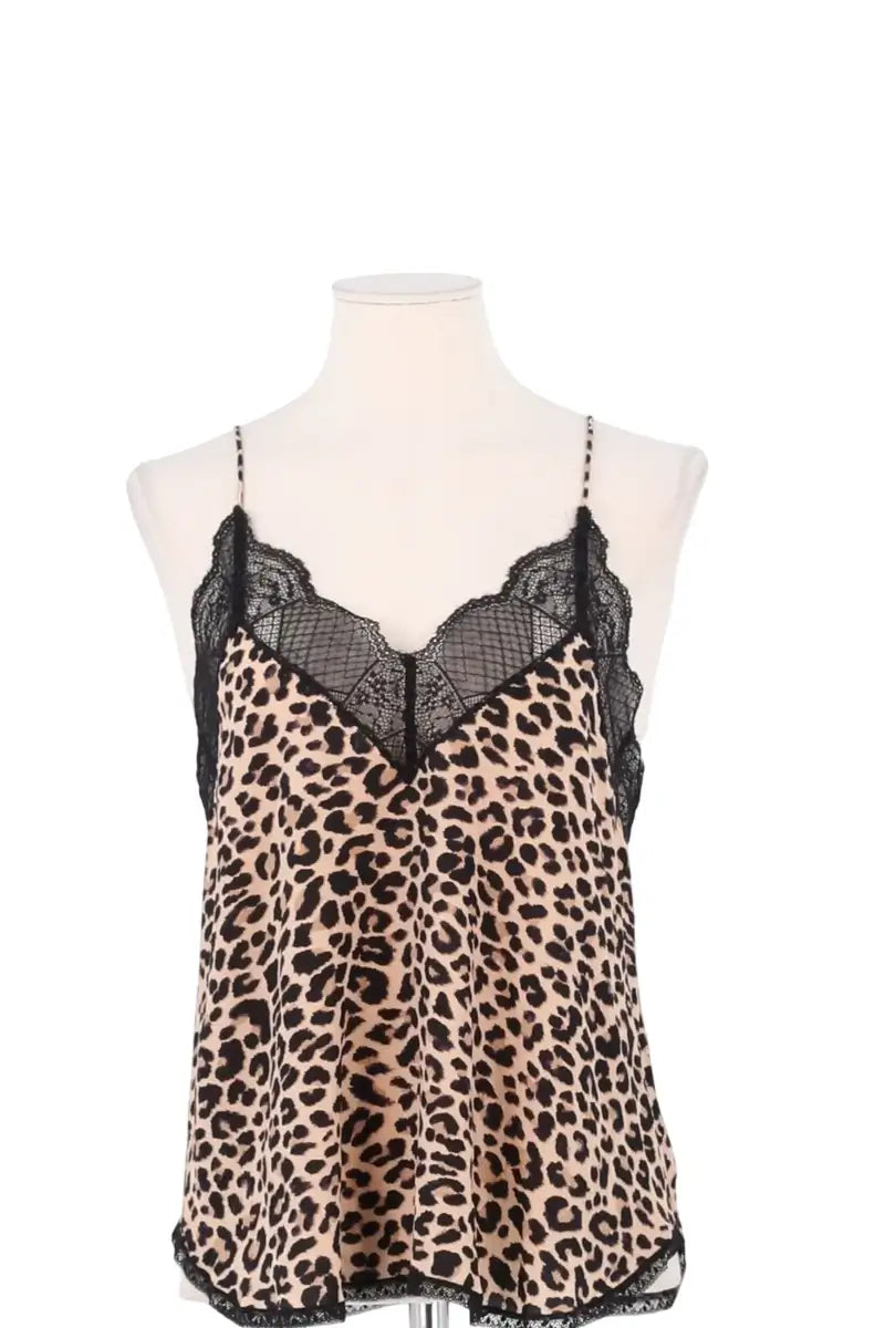 Top sans manche Zadig & Voltaire Beige en Viscose, taille XS - Seconde Main
