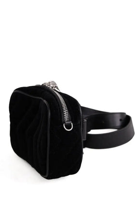 Sac banane Sandro Noir en Velours