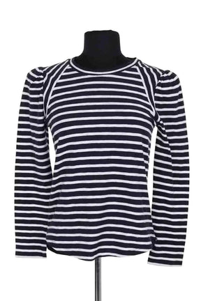 T-shirt Veronica Beard Marine en Coton, taille XS - Seconde Main