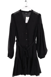 Robe The Kooples Noir en Synthétique, taille L - Seconde Main