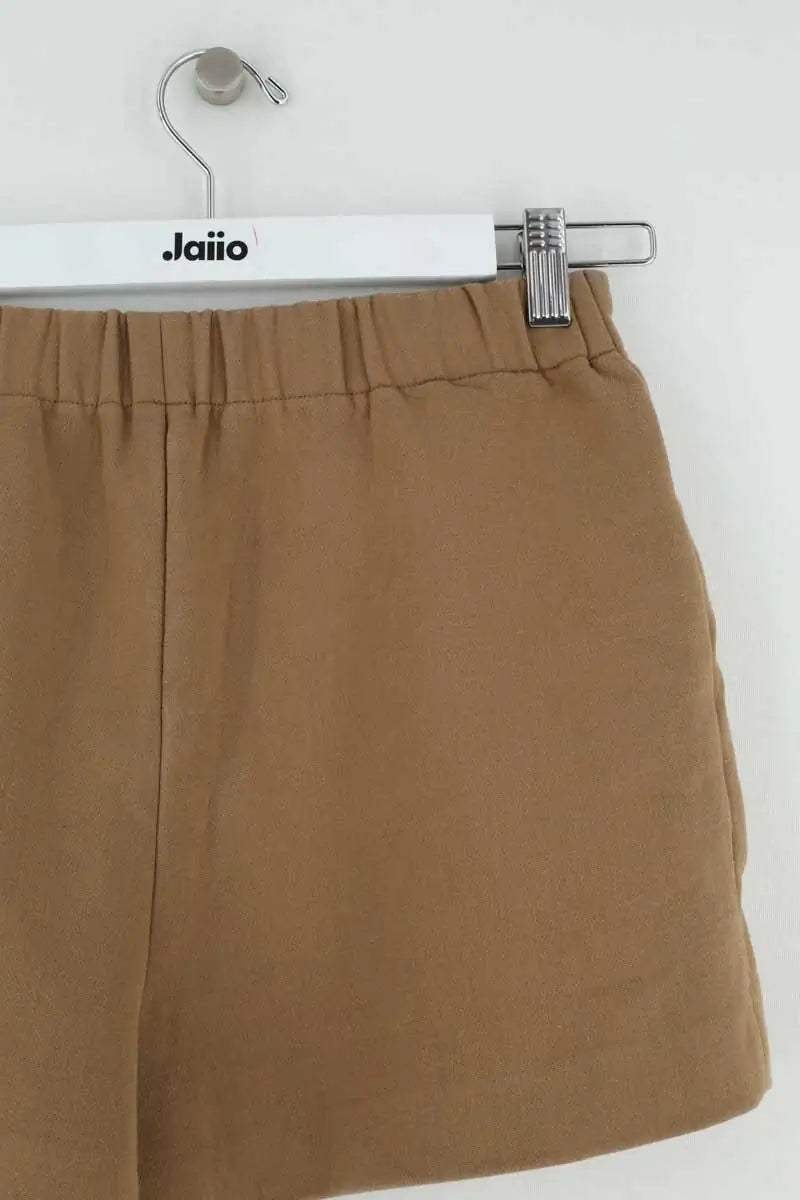 Mini short Maje Camel en Coton