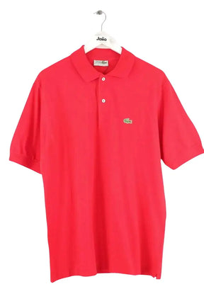 Polo Lacoste Rouge en Coton, taille M - Seconde Main