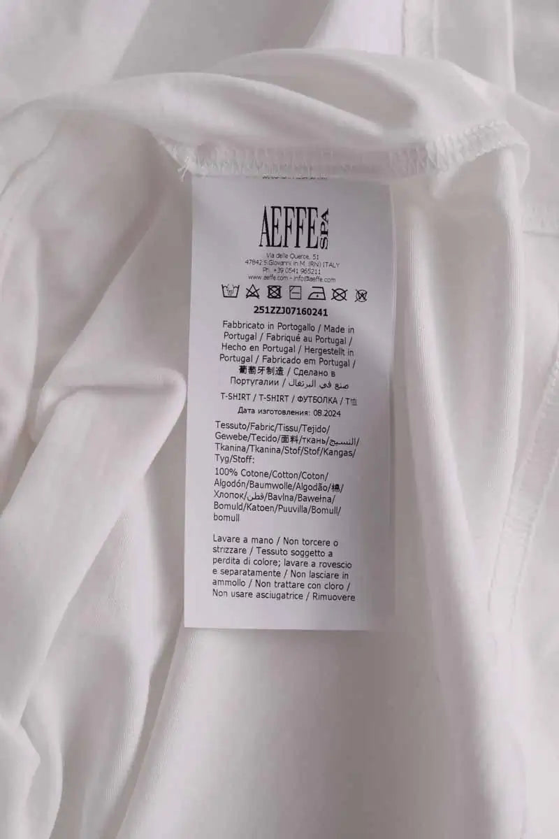 T-shirt Moschino Blanc en Coton