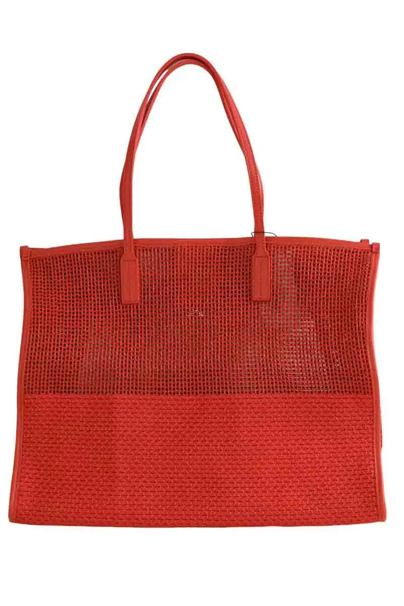 Cabas Tommy Hilfiger Orange en Tissu