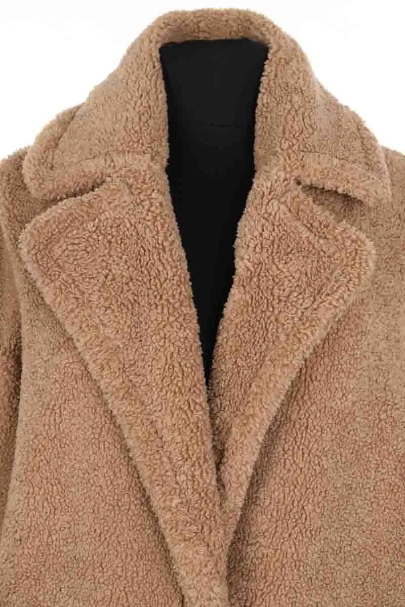 Robe Maje Camel en Synthétique