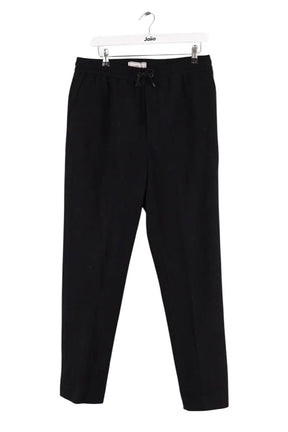 Pantalon droit Ami Noir en Laine, taille S - Seconde Main