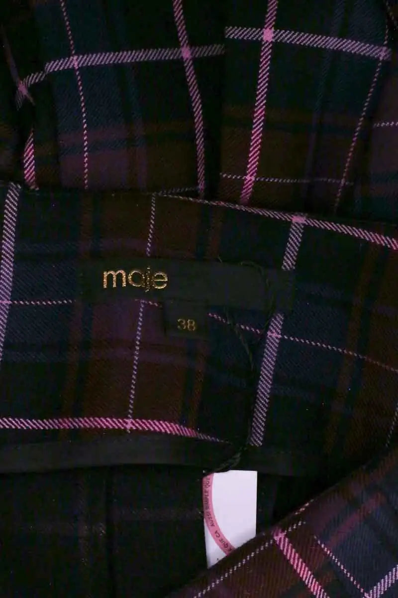 Mini jupe Maje Bordeaux en Synthétique