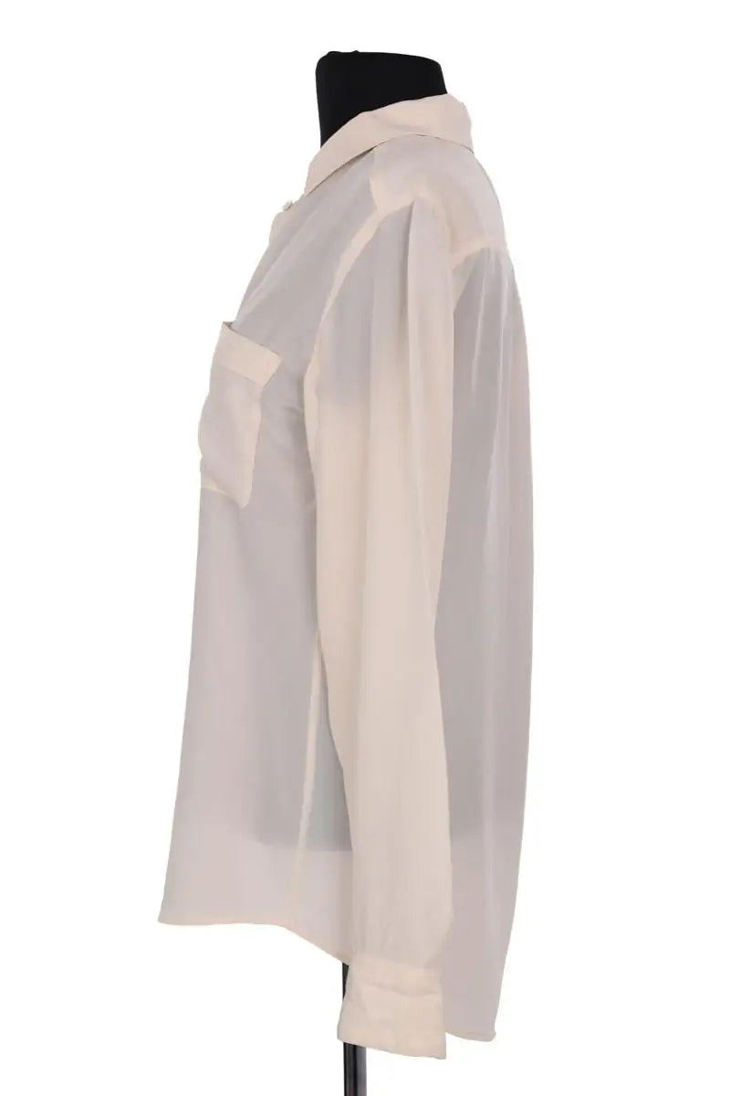 Chemise Sézane Ecru en Soie